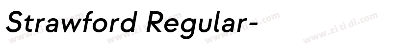 Strawford Regular字体转换 Strawford Regular字体转换